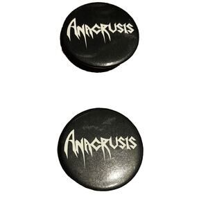 2 ANACRUSIS Buttons Progressive Thrash Metal Band St. Louis, MO Manic Impress
